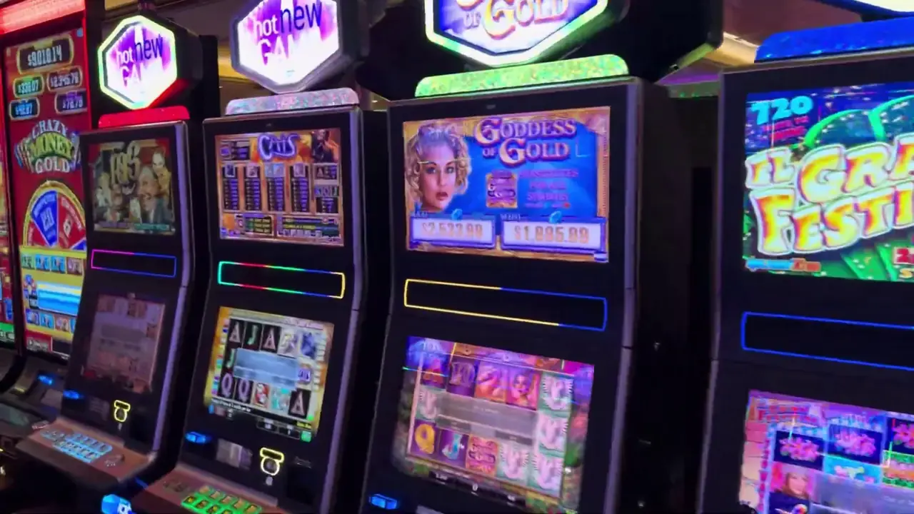 Anthem of the Seas casino video frame showing Crazy Money Gold, Goddess of Gold.