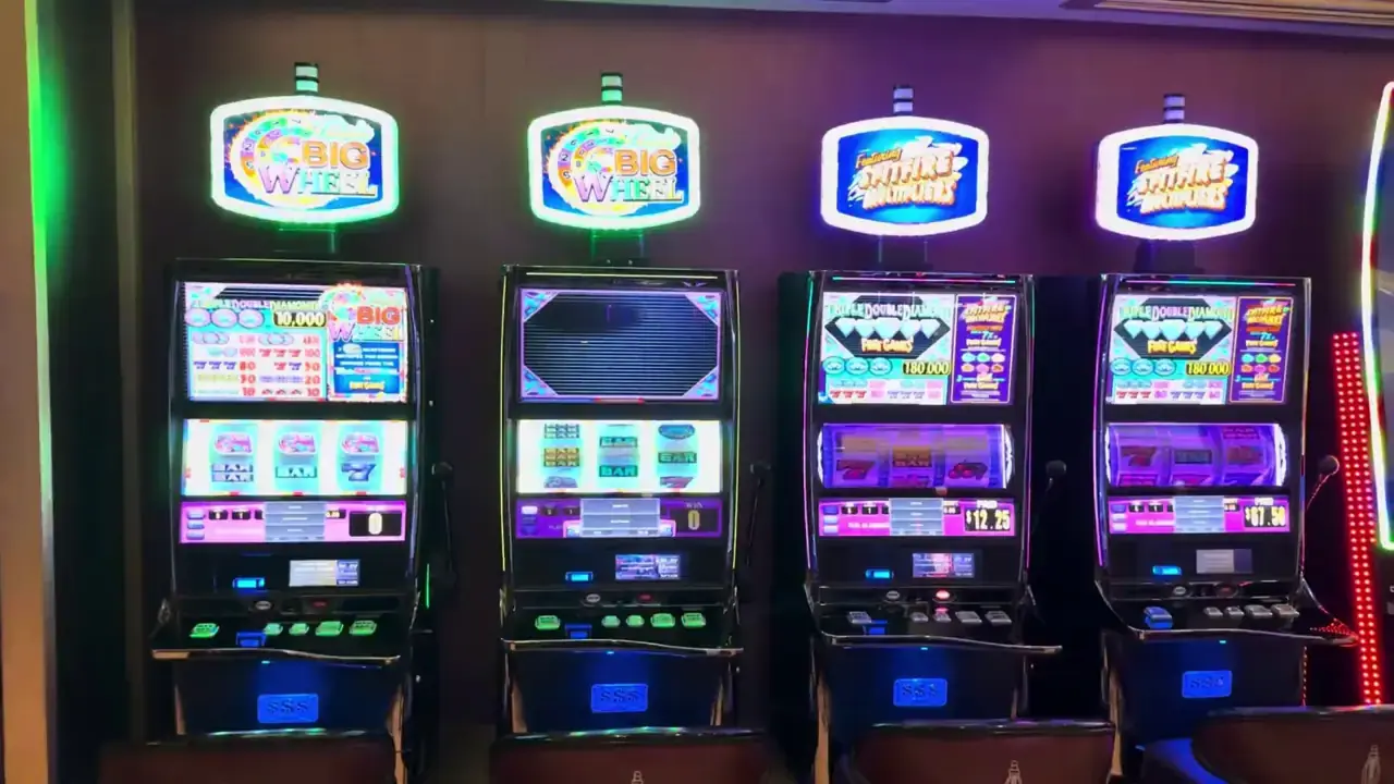 Anthem of the Seas casino video frame showing Triple Double Diamond: Big Wheel.