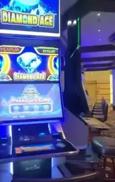 Diamond Ace title above a Celebrity Reflection slot cabinet