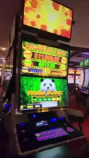 Dragon Link Panda Magic title and panda game screen on Celebrity Eclipse