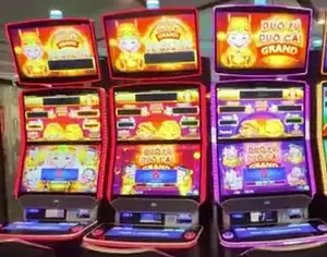 Duo Fu Duo Cai Grand title above a Celebrity Edge slot cabinet