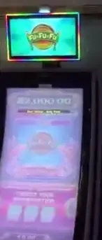 Duo Fu Duo Cai title above a Celebrity Infinity slot cabinet