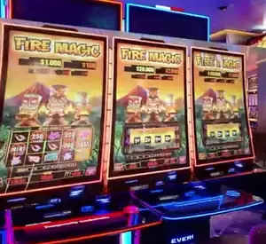 Fire Magic titles on Celebrity Xcel slot cabinets