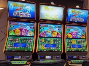 Huff N' More Puff Power 4 titles above Celebrity Apex slot cabinets