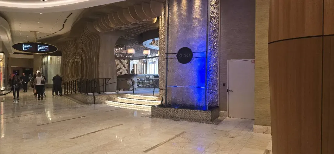 Kuro restaurant entrance inside Seminole Hard Rock Hollywood