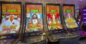 Phoenix Link titles across a bank of Celebrity Apex slot cabinets