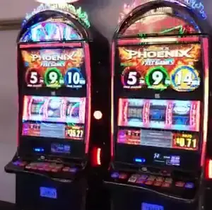 Phoenix title above a Celebrity Millennium slot cabinet