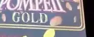 Pompeii Gold title shown on Celebrity Xcel Wonder 4 menu