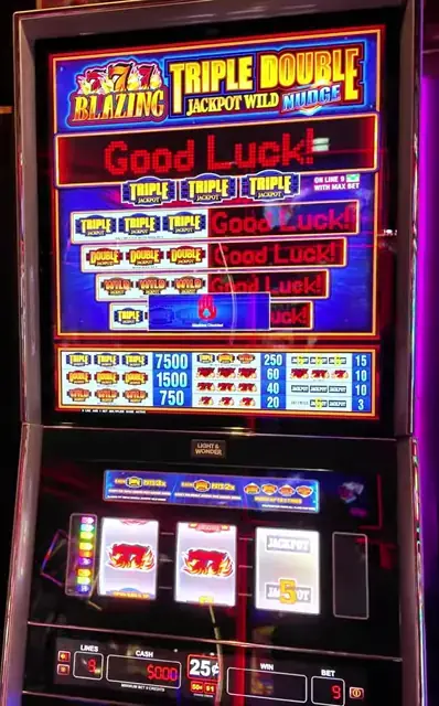 Blazing Triple Double Jackpot Wild Nudge cabinets in the Freedom of the Seas walkthrough.