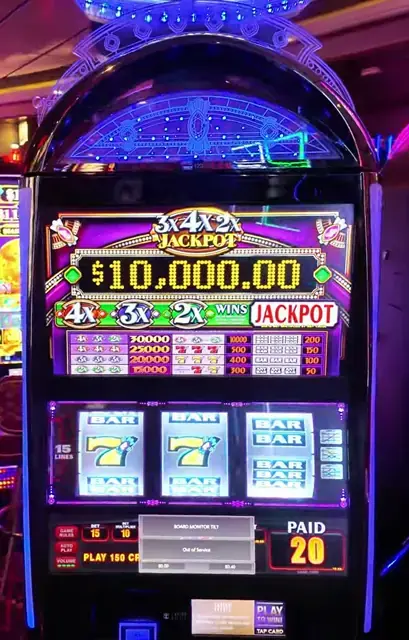 3x4x2x Jackpot cabinets in the Freedom of the Seas walkthrough.