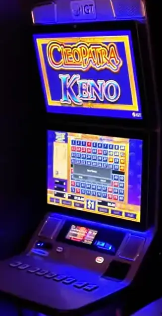 Cleopatra Keno cabinets in the Freedom of the Seas walkthrough.