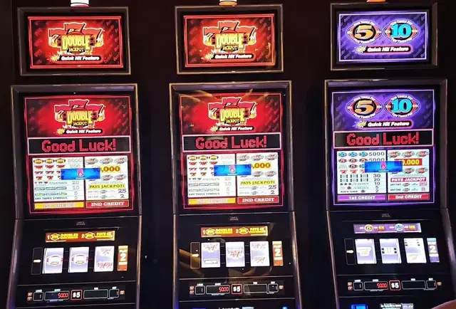 Double Jackpot with Quick Hit, Five Times Pay Ten Times Pay with Quick Hit cabinets in the Icon of the Seas walkthrough.