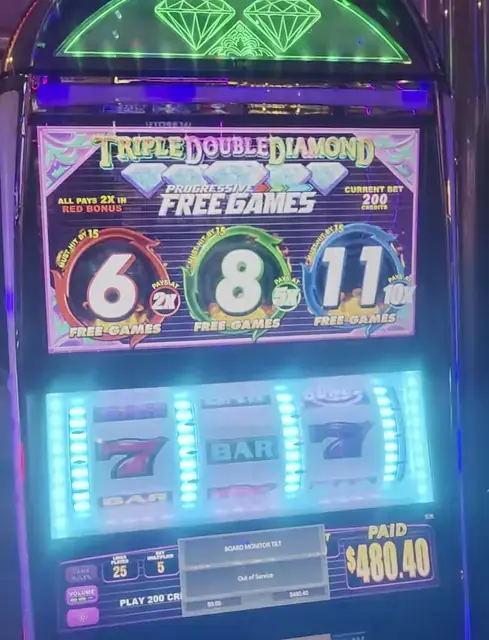 Triple Double Diamond: Free Games cabinets in the Adventure of the Seas walkthrough.