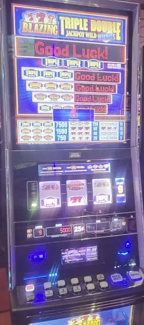 Blazing 7s: Triple Double Jackpot Wild Nudge cabinets in the Adventure of the Seas walkthrough.