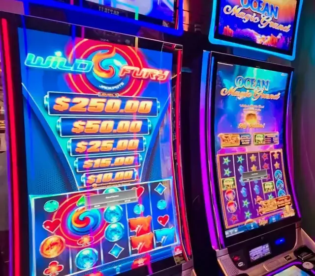 Wild Fury Jackpots, Ocean Magic Grand cabinets in the Independence of the Seas walkthrough.