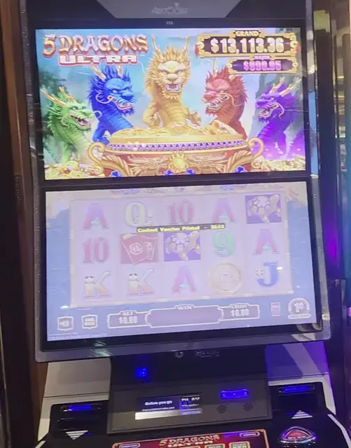 5 Dragons Ultra cabinets in the Radiance of the Seas walkthrough.