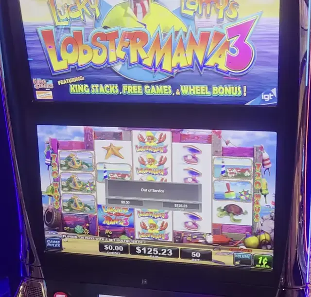 Lobstermania 3 cabinets in the Radiance of the Seas walkthrough.