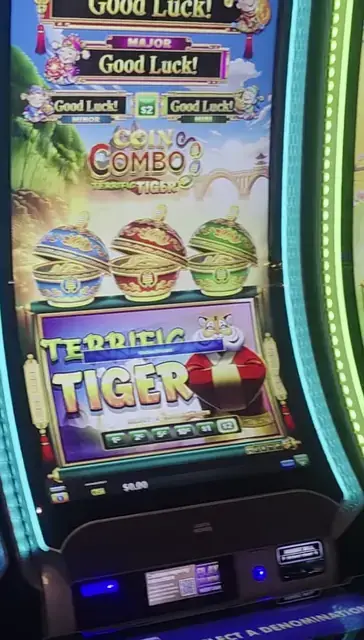 Coin Combo Terrific Tiger cabinets in the Radiance of the Seas walkthrough.