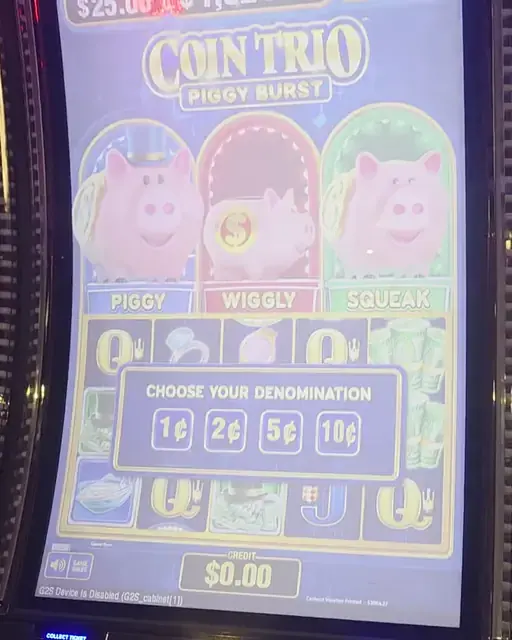 Coin Trio Piggy Burst cabinets in the Radiance of the Seas walkthrough.