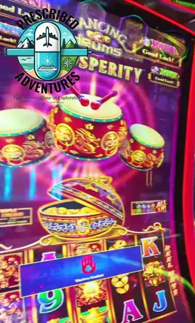 Dancing Drums: Prosperity cabinets in the Enchantment of the Seas walkthrough.