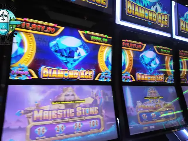 Diamond Age: Majestic Stone, Diamond Age: Pharaoh’s Gems cabinets in the Enchantment of the Seas walkthrough.