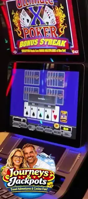 Ultimate X Poker: Bonus Streak cabinets in the Independence of the Seas walkthrough.