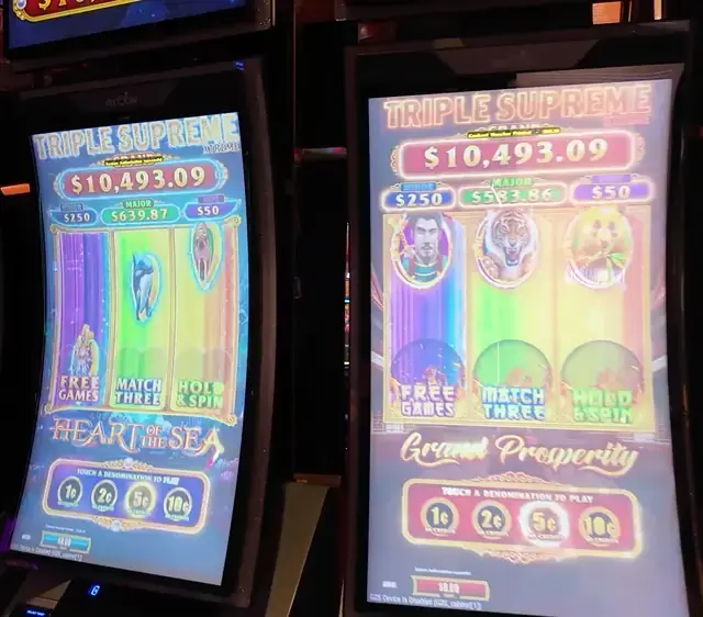 Triple Supreme Xtreme: Heart of the Sea, Triple Supreme: Grand Prosperity cabinets in the Independence of the Seas walkthrough.