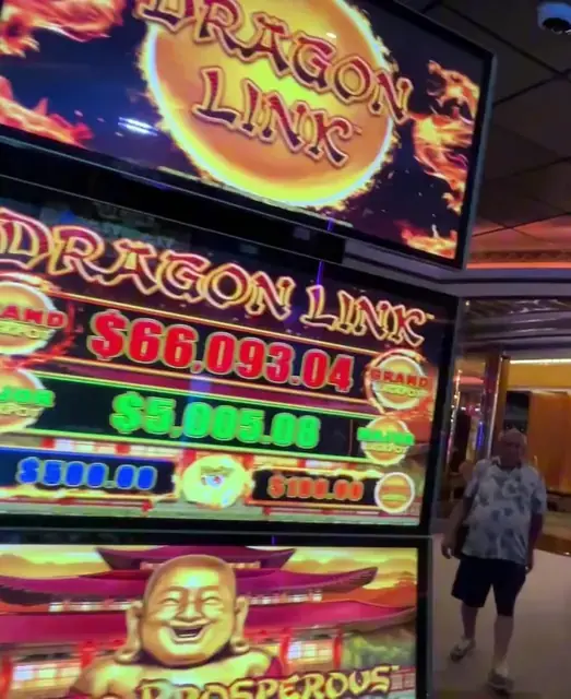 Dragon Link: Happy & Prosperous cabinets in the Navigator of the Seas walkthrough.