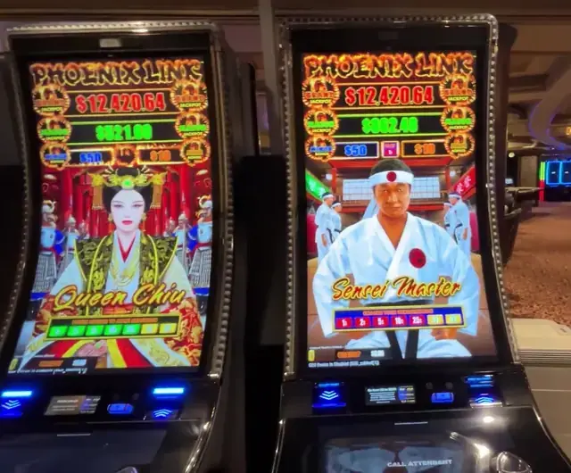 Phoenix Link: Queen Chin, Phoenix Link: Sensei Master cabinets in the Quantum of the Seas walkthrough.