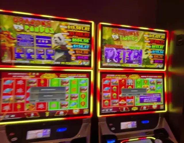 Dragons vs Pandas, Elephants vs Tigers cabinets in the Quantum of the Seas walkthrough.