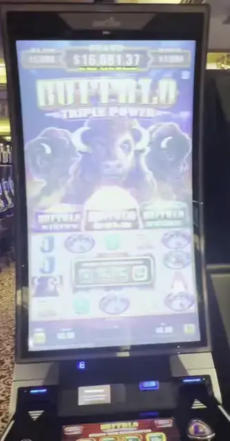 Buffalo Triple Power cabinets in the Anthem of the Seas walkthrough.