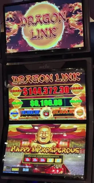 Dragon Link: Happy & Prosperous cabinets in the Anthem of the Seas walkthrough.