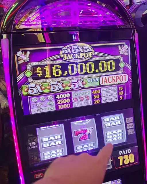 5x5x5x Jackpot cabinets in the Freedom of the Seas walkthrough.