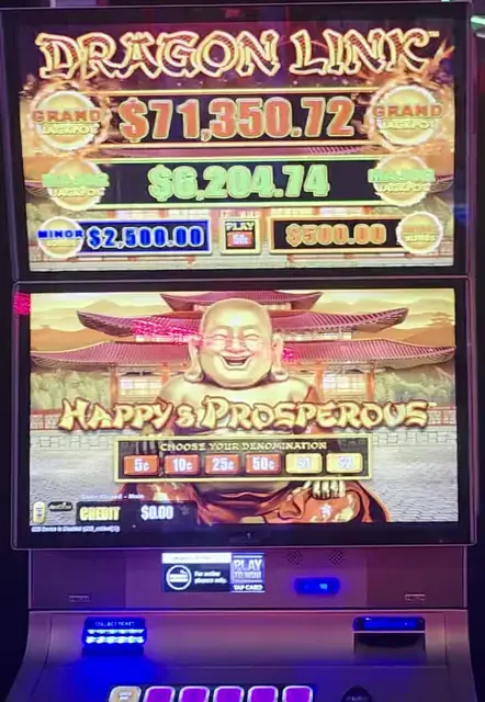 Dragon Link Happy & Prosperous cabinets in the Freedom of the Seas walkthrough.