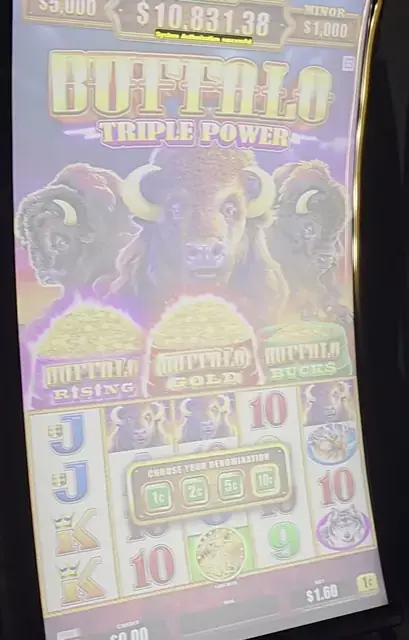 Buffalo Triple Power cabinets in the Freedom of the Seas walkthrough.