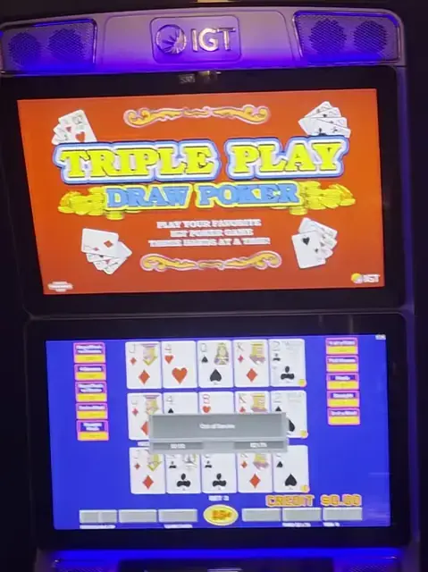 Triple Play Draw Poker cabinets in the Freedom of the Seas walkthrough.