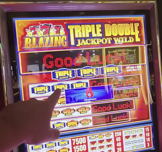 Blazing Triple Double Jackpot Wild cabinets in the Freedom of the Seas walkthrough.