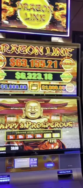 Dragon Link Happy & Prosperous cabinets in the Spectrum of the Seas walkthrough.