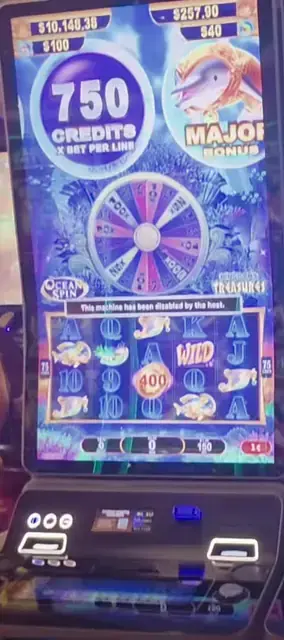Ocean Spin: Ocean Treasures cabinets in the Allure of the Seas walkthrough.