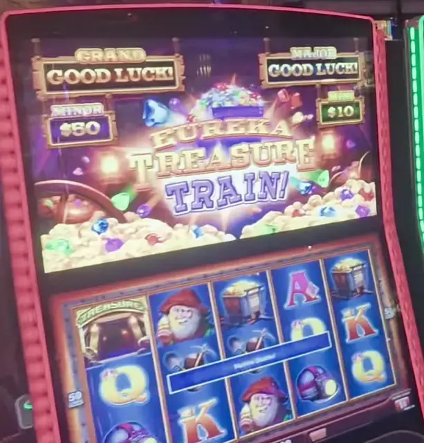 Eureka Treasure Train cabinets in the Allure of the Seas walkthrough.