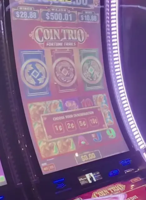 Coin Trio: Fortune Trails cabinets in the Allure of the Seas walkthrough.