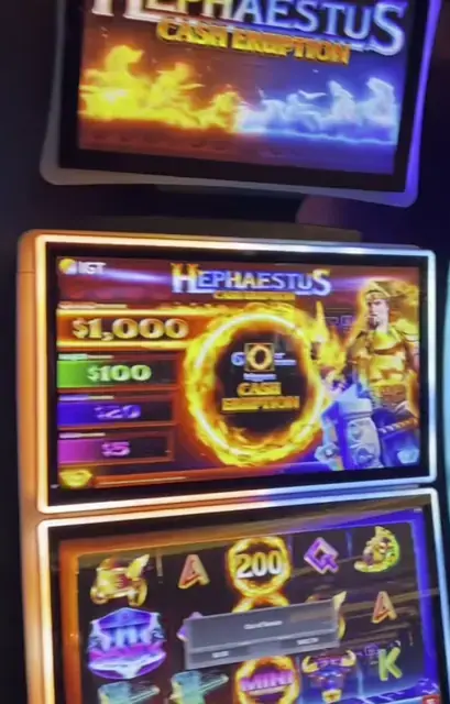Hephaestus Cash Eruption cabinets in the Odyssey of the Seas walkthrough.