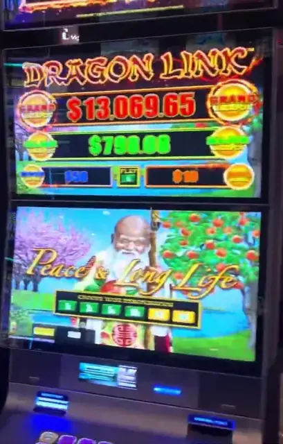 Dragon Link Peace & Long Life cabinets in the Navigator of the Seas walkthrough.
