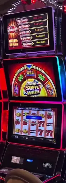 Quick Hit Super Wheel Wild Red cabinets in the Navigator of the Seas walkthrough.