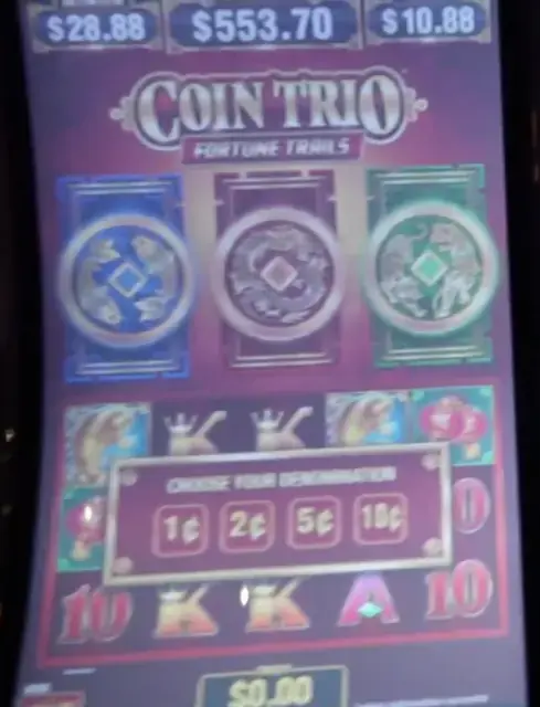 Coin Trio: Fortune Trails cabinets in the Allure of the Seas walkthrough.