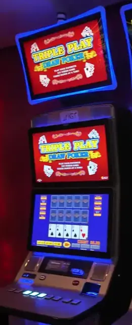 Triple Play Draw Poker cabinets in the Oasis of the Seas walkthrough.