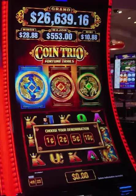 Coin Trio: Fortune Trails cabinets in the Oasis of the Seas walkthrough.