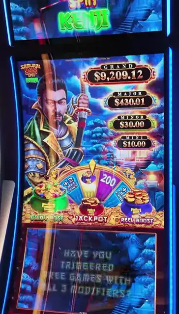 Samurai 888 Spin Kenji cabinets in the Star of the Seas walkthrough.
