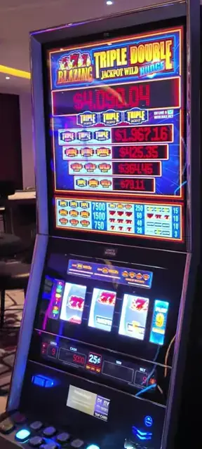 Blazing Triple Double Jackpot Wild Nudge cabinets in the Star of the Seas walkthrough.