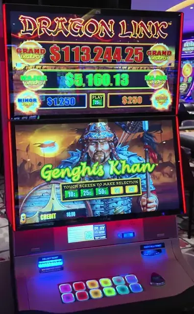 Dragon Link Genghis Khan cabinets in the Star of the Seas walkthrough.
